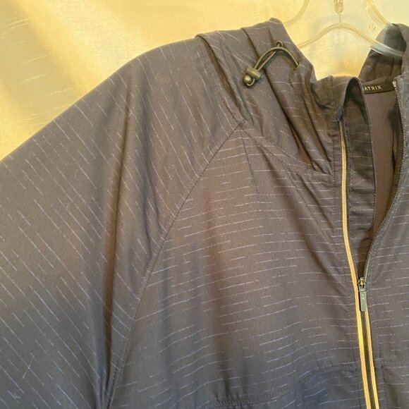 Matrix Navy Blue  Full Zip Windbreaker Mens 2XL - Picture 4 of 12